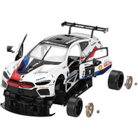 Auto telecomandata - TURBO CHALLENGE - BMW M8 GTE - Bianco - 1/18 - Montaggio semplice