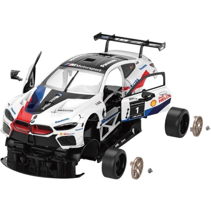 Auto telecomandata - TURBO CHALLENGE - BMW M8 GTE - Bianco - 1/18 - Montaggio semplice