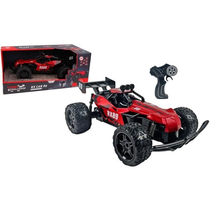 Auto telecomandata - TURBO CHALLENGE - RX Car 89 093721 - Rosso - 1/12 - Batteria ricaricabile e batterie incluse - Metallo