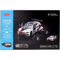 Auto telecomandata - TURBO CHALLENGE - BMW M8 GTE - Bianco - 1/18 - Montaggio semplice