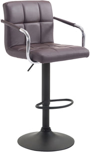 Sgabello Lucy V2 in similpelle marrone,nero