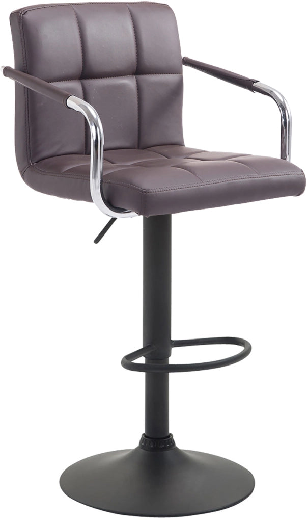 Sgabello Lucy V2 in similpelle marrone,nero