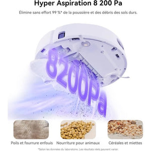 Aspirapolvere robot NARWAL Freo X Ultra con stazione di ricarica All-in-One - Pulizia intelligente - Potenza 8200 PA