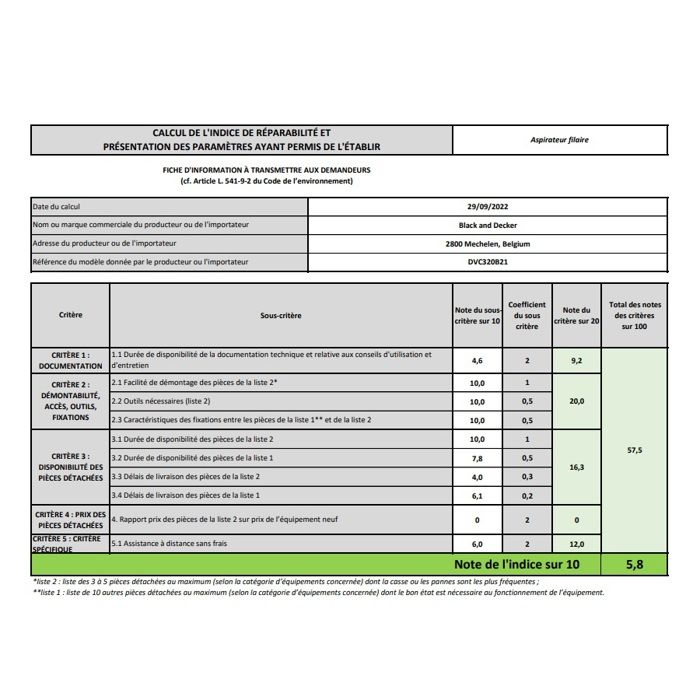 Aspirapolvere portatile senza fili - BLACK & DECKER DVC320B21-QW - 35 AW - 12 V - 2 velocità - Oro rosa