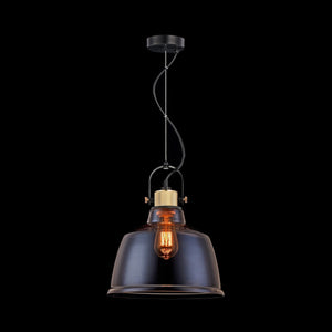 Lampada pendente Pendant in Metallo Irving Nero