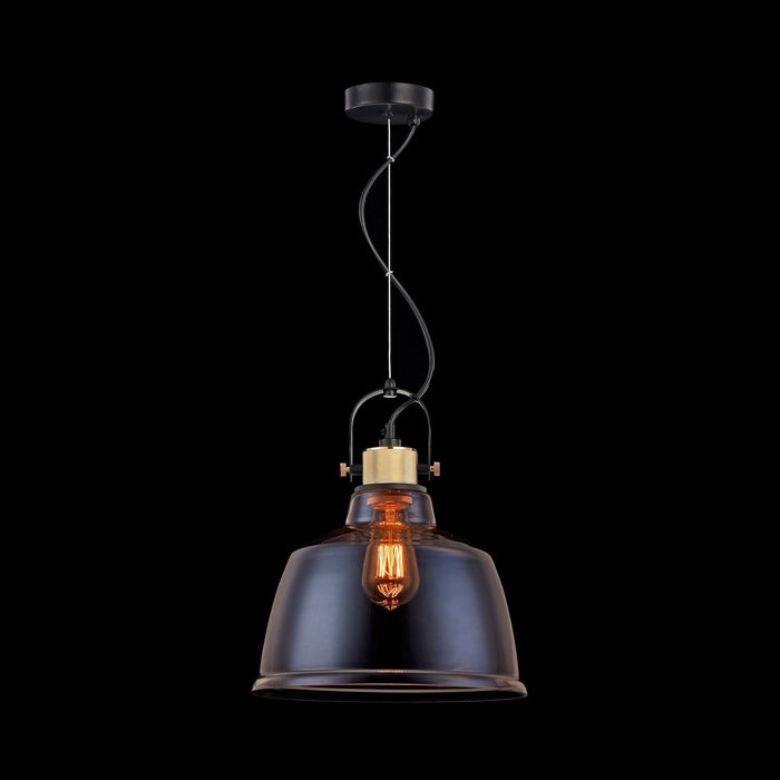 Lampada pendente Pendant in Metallo Irving Nero