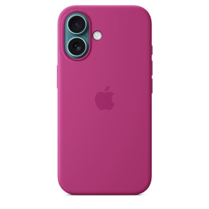APPLE iPhone 16 - Custodia in silicone con MagSafe - Fucsia