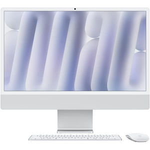 Apple iMac 24 schermo retina 4.5K SSD da 256 GB 16 GB RAM Chip M4 CPU a 10 core GPU a 10 core Argento (2024)
