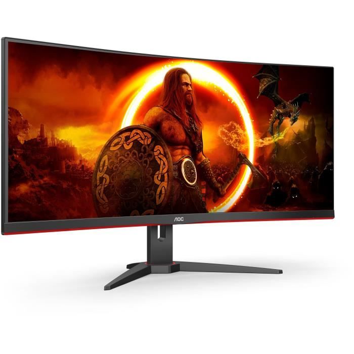 AOC CU34G2XE 34 Monitor PC curvo WQHD Pannello VA 144Hz 1ms 1 HDMI 1DP Adaptive Sync Nero