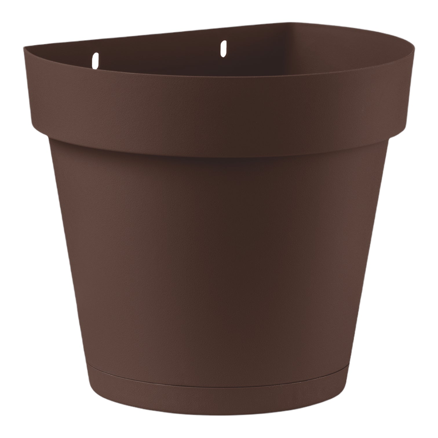 VASO GERLA in plastica CLEO VARI COLORI vaso a muro diam. 25 cm per esterno VECA Color: BRONZO