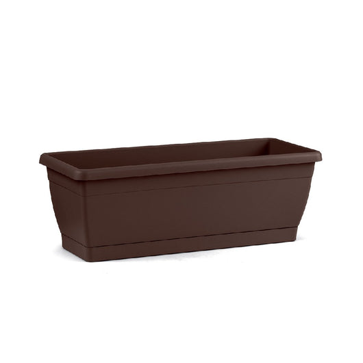 VASO fioriera CASSETTA da BALCONE Roxanne con sottovaso 40cm Veca VARI COLORI Color: BRONZO