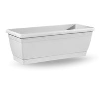 VASO fioriera CASSETTA da BALCONE Roxanne con sottovaso 60cm Veca VARI COLORI Color: BIANCO