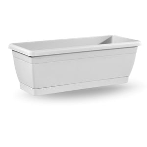 VASO fioriera CASSETTA da BALCONE Roxanne con sottovaso 60cm Veca VARI COLORI Color: BIANCO