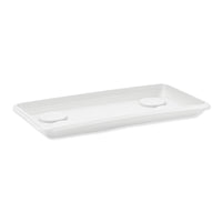 SOTTOVASO RETTANGOLARE Sottofioriera in plastica Anthea 60 cm Veca 55 X 27 X 3 Color: BIANCO