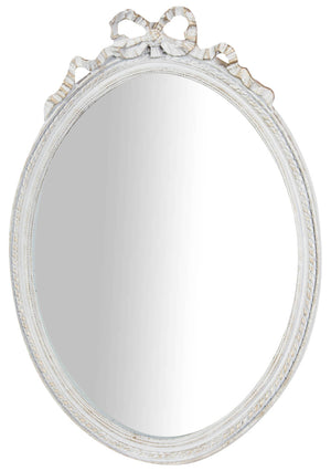 Biscottini Specchiera da appendere finitura bianco anticato.