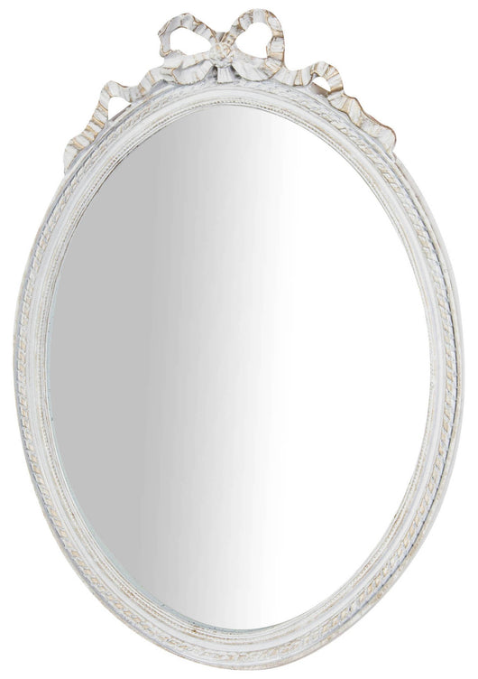 Biscottini Specchiera da appendere finitura bianco anticato.