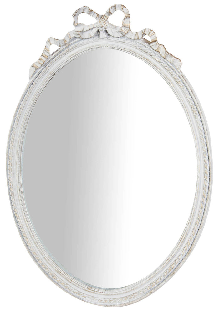 Biscottini Specchiera da appendere finitura bianco anticato.