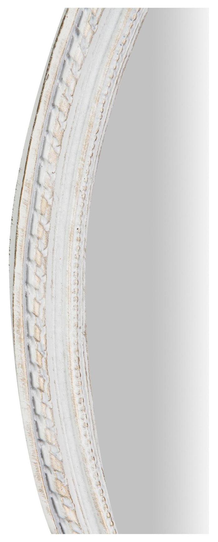 Biscottini Specchiera da appendere finitura bianco anticato.