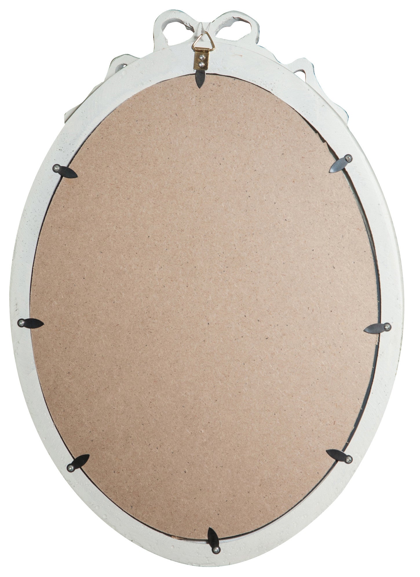 Biscottini Specchiera da appendere finitura bianco anticato.