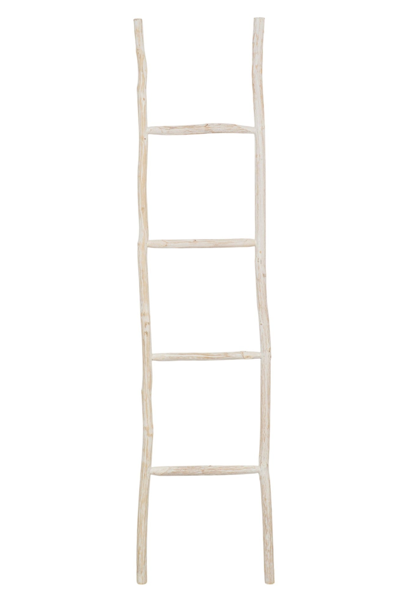 Biscottini Scala portasciugamani in legno finitura bianca dimensioni lunghezza profondità