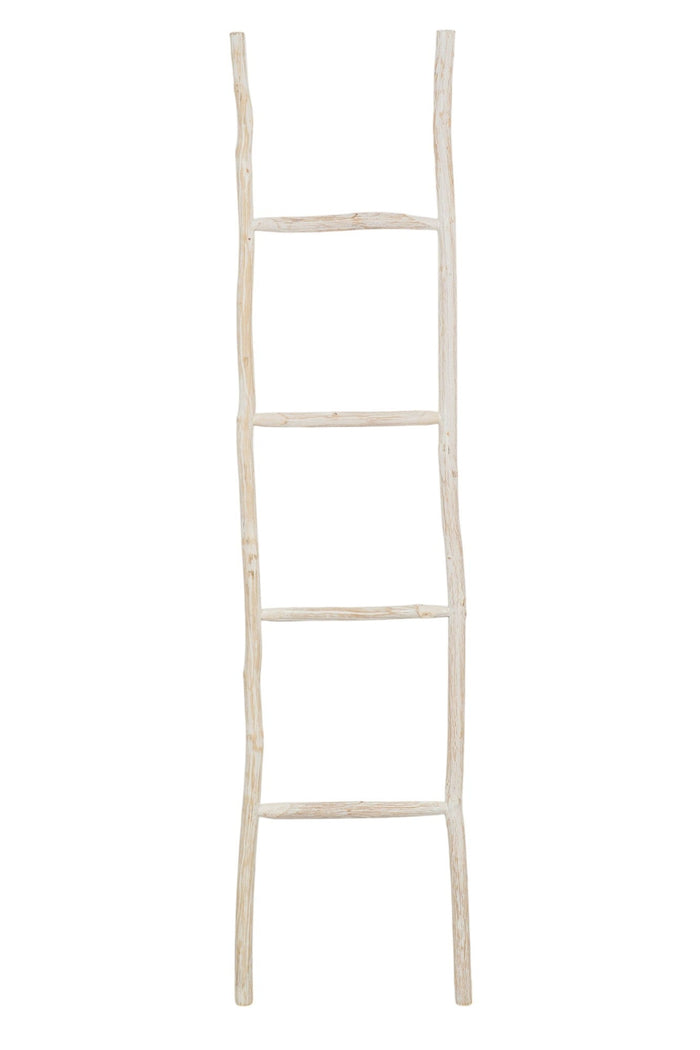 Biscottini Scala portasciugamani in legno finitura bianca dimensioni lunghezza profondità