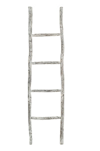 Biscottini Scala portasciugamani in legno finitura nera dimensioni lunghezza profondità