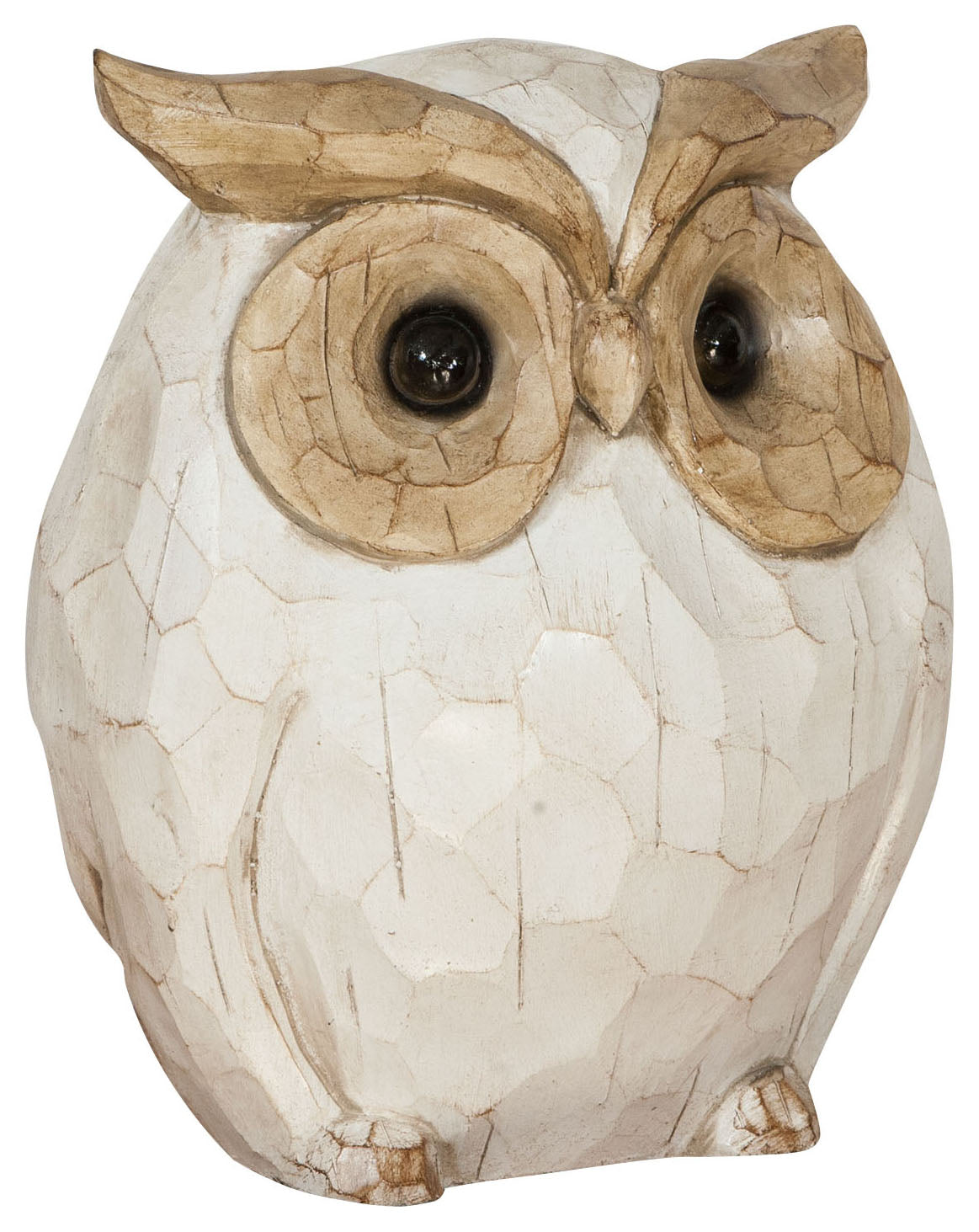 Biscottini Gufo in resina dipinta L53xPR21,5XH39 cm Statuetta raffigurante dimensioni