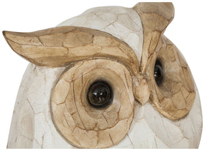 Biscottini Gufo in resina dipinta L53xPR21,5XH39 cm Statuetta raffigurante dimensioni