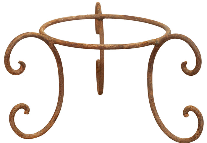 Biscottini BASE PORTAVASI IN FERRO BATTUTO pieno forgiato mano Offerta Speciale Qualità