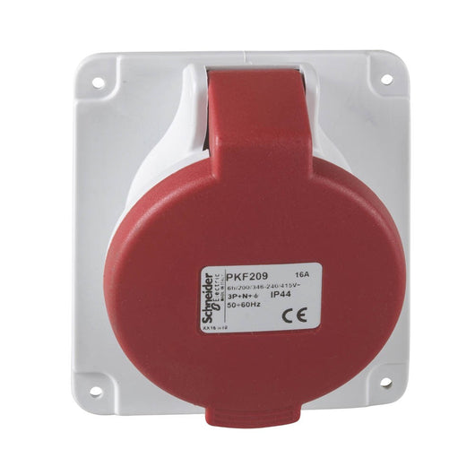 Presa da incasso inclinata IP44 16A 380V 3P+N+T Schneider