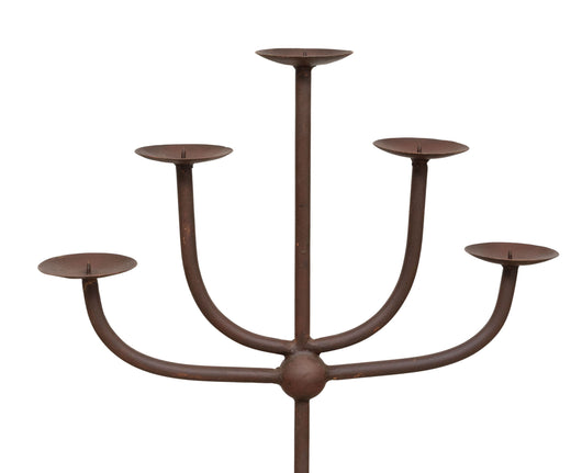 Biscottini CANDELIERE A PIANTANA IN FERRO BATTUTO LAVORATO A MANO dimensioni lunghezza