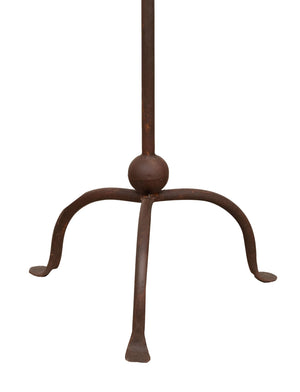 Biscottini CANDELIERE A PIANTANA IN FERRO BATTUTO LAVORATO A MANO dimensioni lunghezza