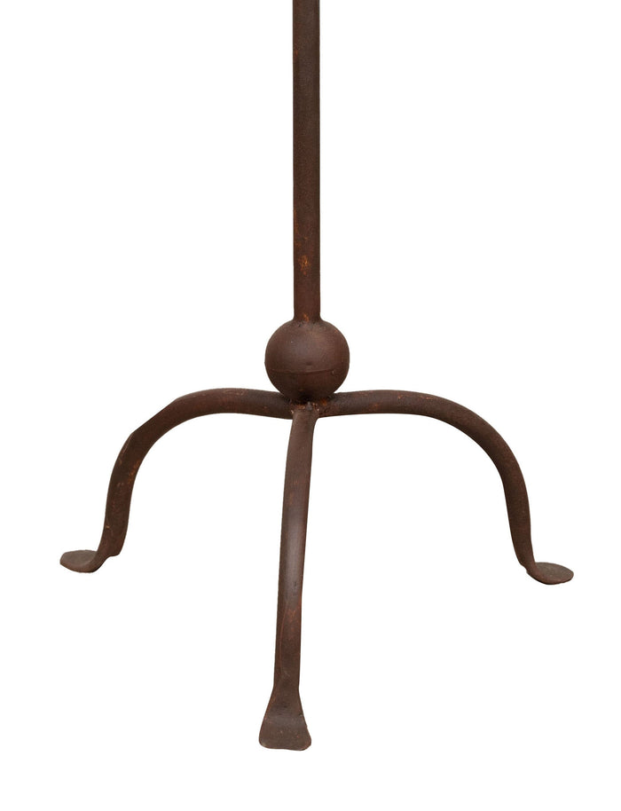 Biscottini CANDELIERE A PIANTANA IN FERRO BATTUTO LAVORATO A MANO dimensioni lunghezza