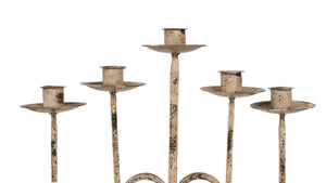 Biscottini CANDELIERE A PIANTANA IN FERRO BATTUTO LAVORATO A MANO dimensioni lunghezza