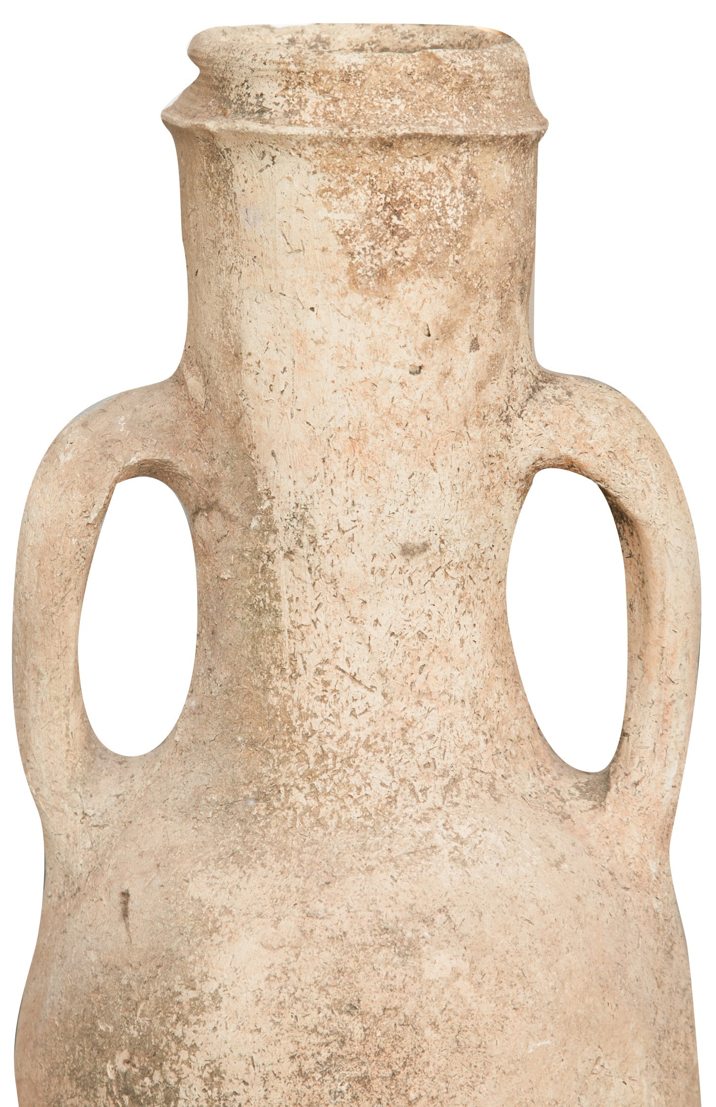 Biscottini Vecchia anfora giara con manici in terracotta L28xPR28xH63 cm diametro altezza