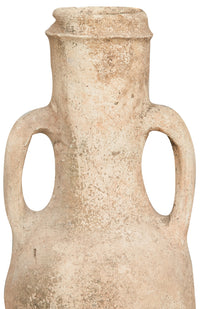 Biscottini Vecchia anfora giara con manici in terracotta L28xPR28xH63 cm diametro altezza
