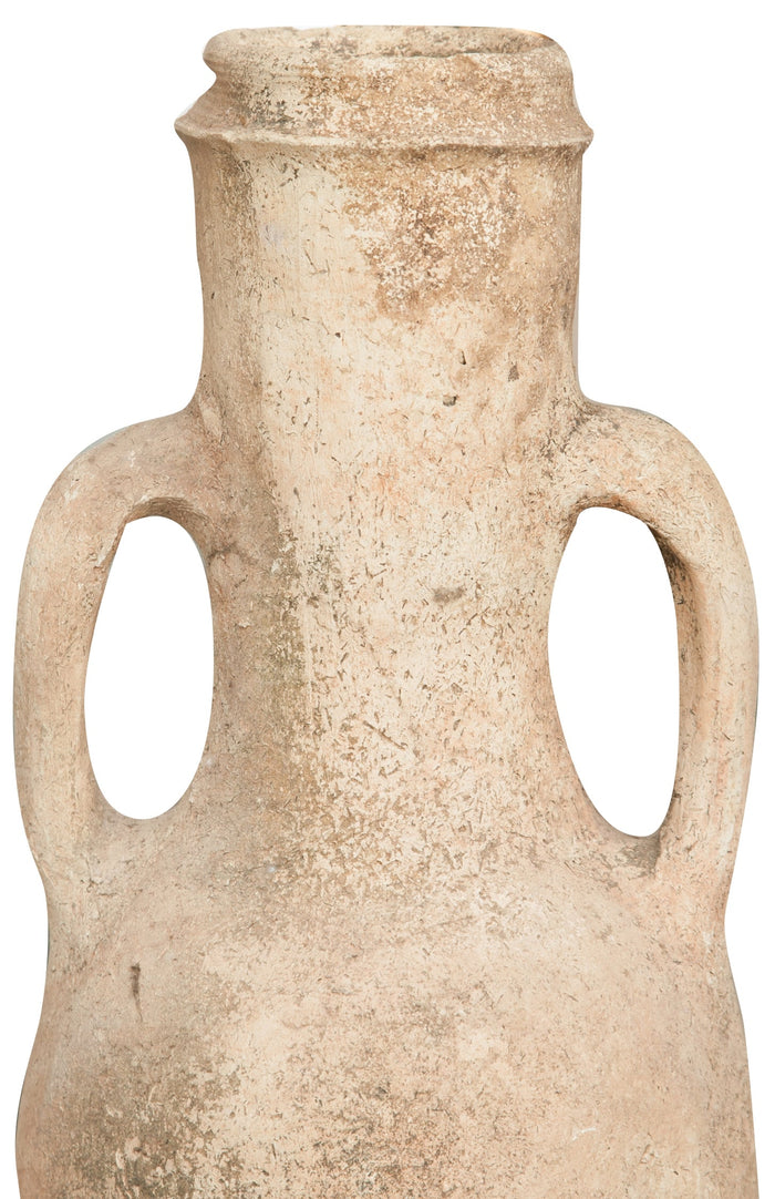 Biscottini Vecchia anfora giara con manici in terracotta L28xPR28xH63 cm diametro altezza