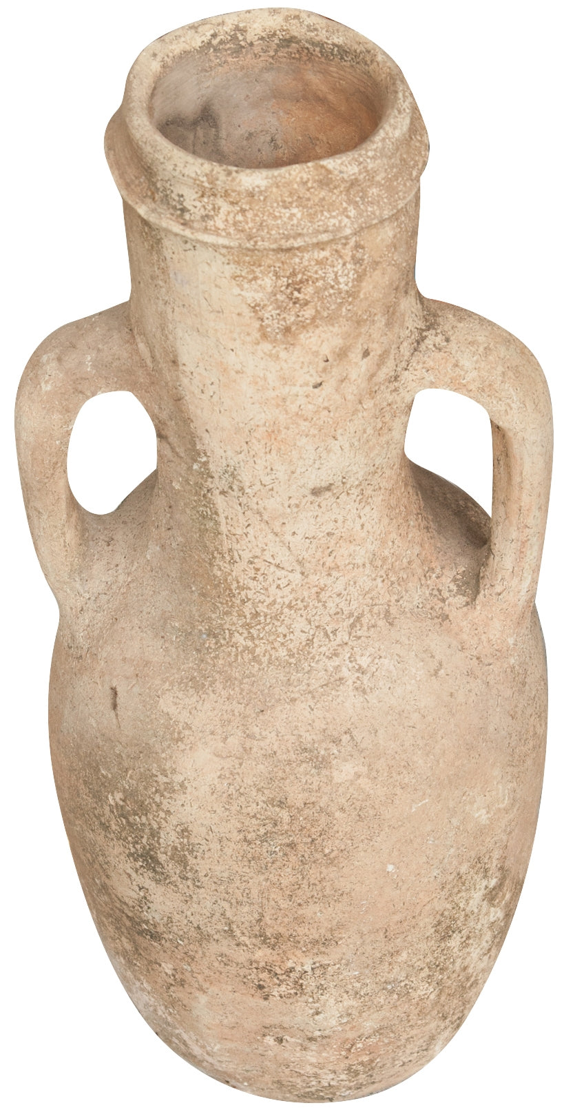 Biscottini Vecchia anfora giara con manici in terracotta L28xPR28xH63 cm diametro altezza