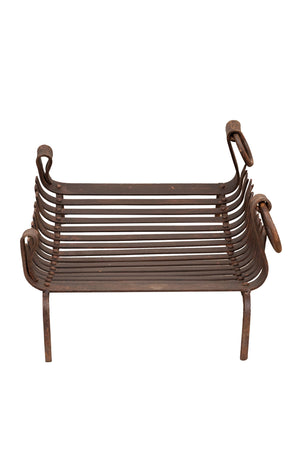 Biscottini Braciere in ferro battuto lavorato a mano L64XPR48XH30 cm Comodo pratico