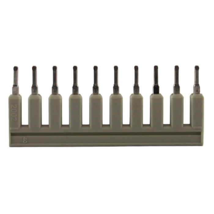 Ponticello isolato 10 poli 2,5mmq 25A per morsettiere scollegabili Wago