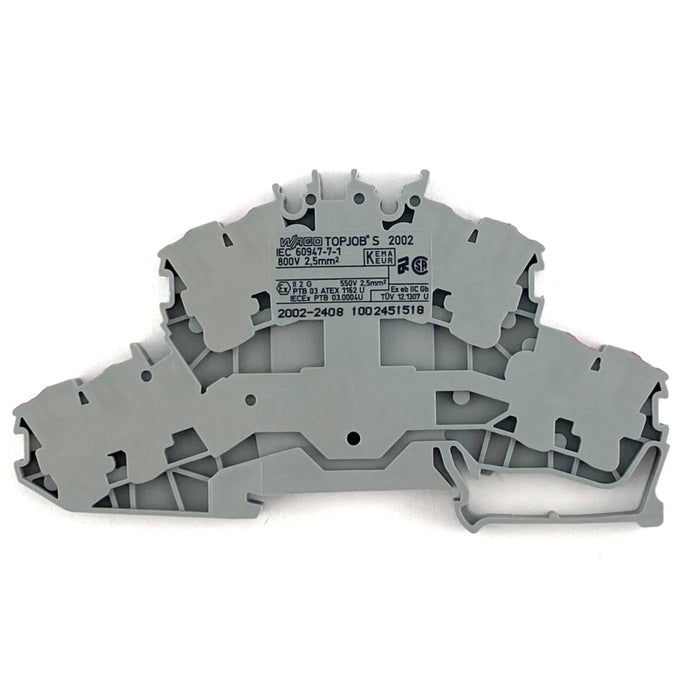 Morsetto distributore grigio 2,5mmq. Wago