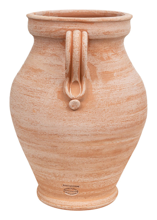 Biscottini PORTAOMBRELLI ANFORA/ORCIO CON MANICI IN TERRACOTTA FATTO A MANO SUL TORNIO PER PIANTE E FIORI L38XPR33XH45 CM