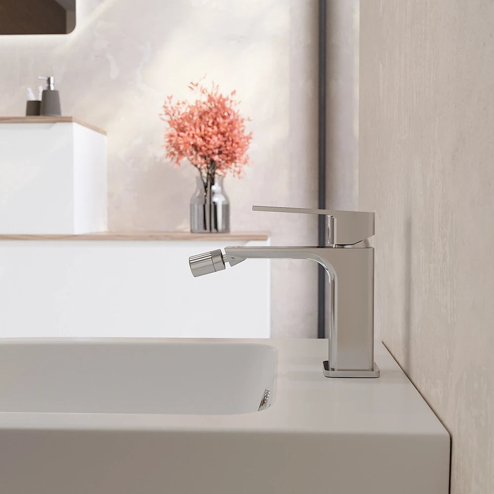 Set miscelatori: lavabo ad incasso bidet senza scarico e incasso doccia c/deviatore cromato | Ingrid