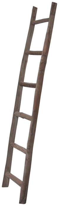 Biscottini Scala in legno 37x8x180 cm Scaletta porta asciugamani bagno shabby muto da camera