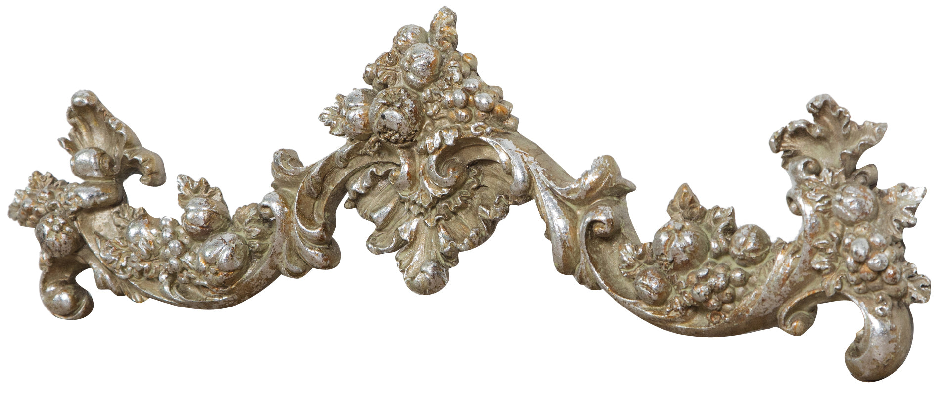 Biscottini Fregio decorativo finitura argento anticato L42xPR3,5xH12 cm molteplici
