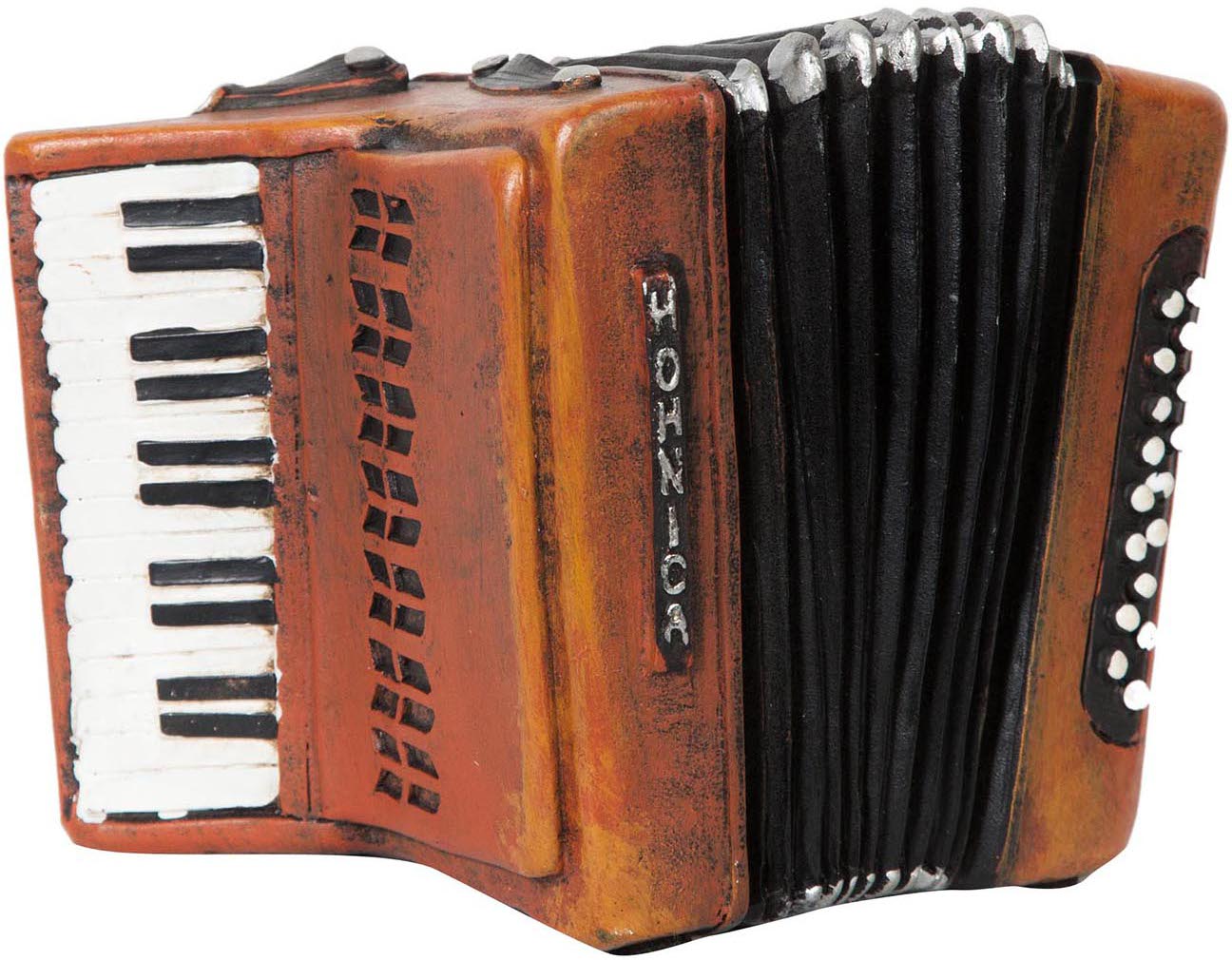 Biscottini Carillon vintage Fisarmonica marrone carica manuale resina Offerta Speciale