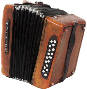 Biscottini Carillon vintage Fisarmonica marrone carica manuale resina Offerta Speciale