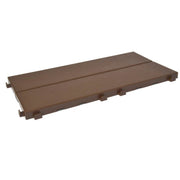 Piastrelle in Plastica con Finitura ad Effetto Legno 37,7 x 18,6 cm da Interno Esterno Colore: #4c2b11
