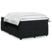 Giroletto a Molle con Materasso Nero 120x200 cm in Velluto 3285634