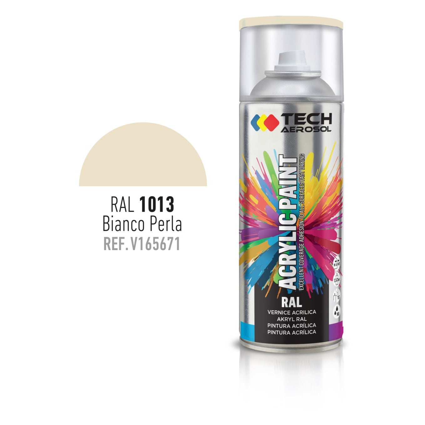 SPRAY ACRILICO BIANCO PERLA 400ML RAL 1013.